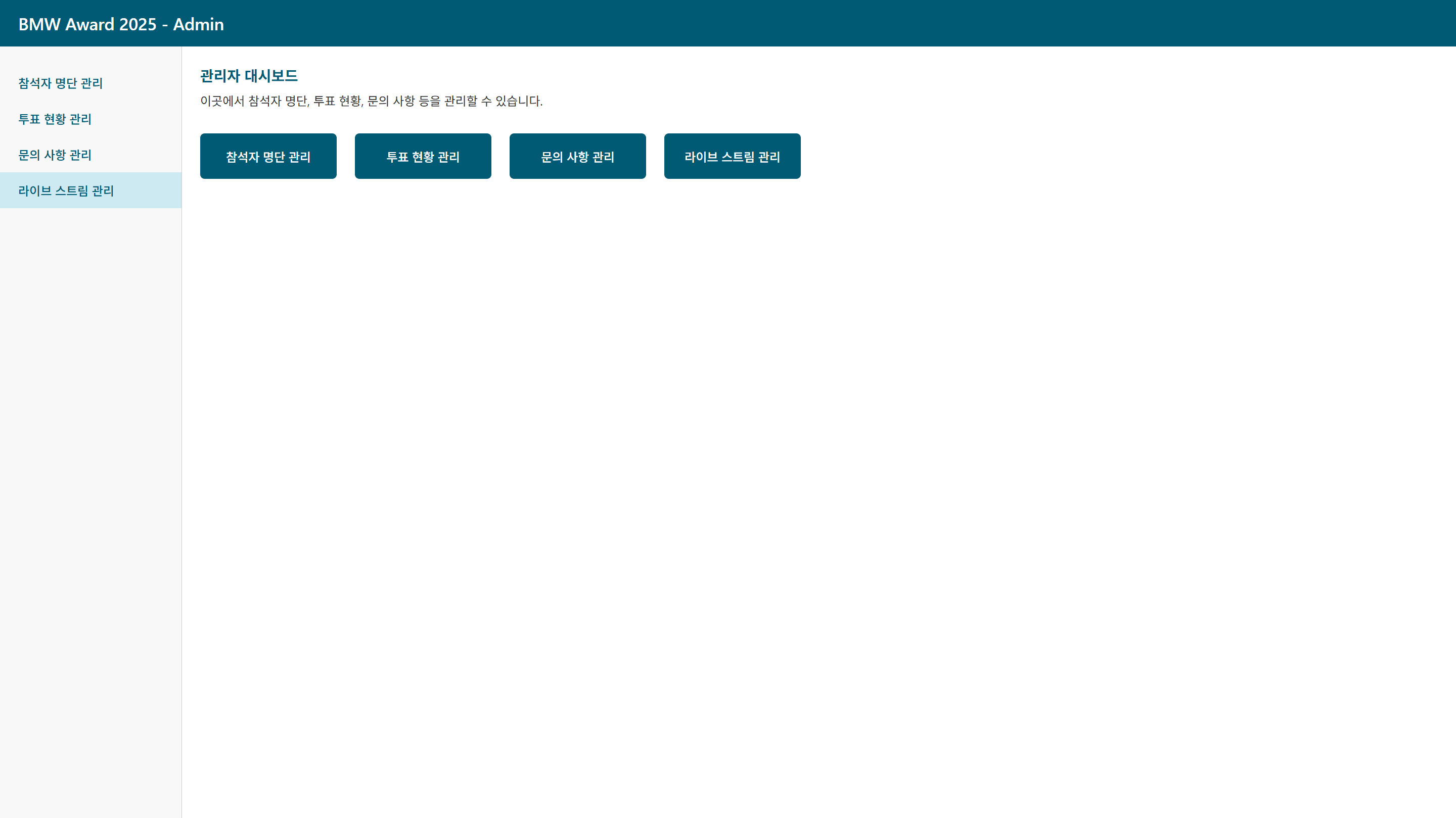 Analytics dashboard